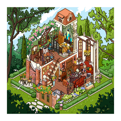 灵感捕梦阁6.0系列造景贴纸