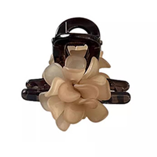 山茶花精致小抓夹后脑勺半扎发夹女2025新款高端披肩发卡短发夹子