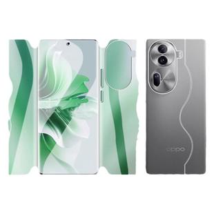 适用OPPO Reno/12/13/11/10/9/8/7/6/pro全包一体覆盖曲面屏手机膜FindX6背膜磨砂水凝X7全屏前后边框软膜