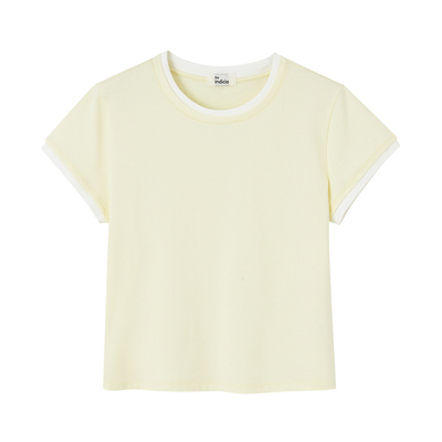 indicia标记少女感柔软短袖T恤