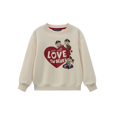 TeenieWeenieKids印花加绒卫衣