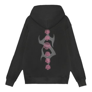 【左奇函同款】SoulSense潮牌秋冬季玫瑰宽松休闲圆领卫衣男女