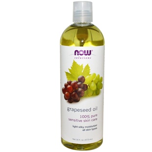 现货美国进口诺奥葡萄籽油保湿滋润肌肤NOW  grapeseed oil 473ml