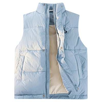 IDLE IDOL纯色简约基础宽松休闲日常通勤叠穿百搭无袖马甲羽绒服