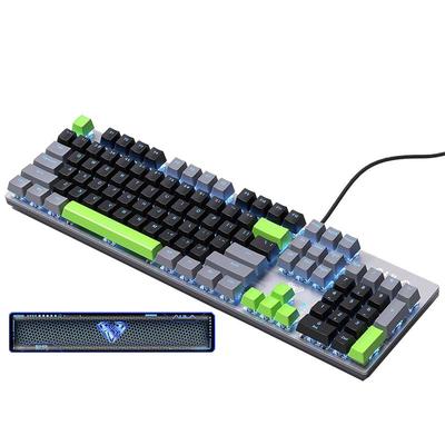 狼蛛F2068Pro机械键盘有线全键热插拔背光游戏办公USB键盘客制化