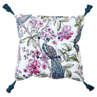 萬見「琼锦东方」法式中国风椅子坐垫客厅高级餐椅垫中式座垫轻奢