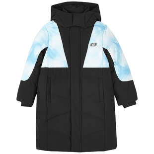 Skechers斯凯奇童装冬季新款男女童加厚长款羽绒服青少年儿童外套