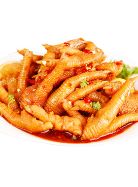 粤桂味香辣鸡爪商用批发12斤装