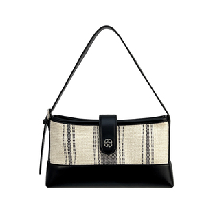 原创·小瑞靓包 风筝有风 亚麻条纹腋下包包女2025新款单肩斜挎包