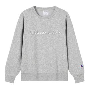 【加绒】Champion冠军男女童装25冬季经典复古刺绣圆领卫衣外套