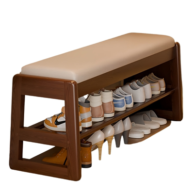 【AAA级】进口纯实木换鞋凳