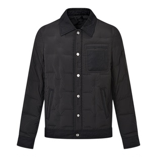 【鹅绒】RARE威雅男装2025秋冬新款翻领外套无绗线直冲轻薄羽绒服