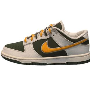 滔搏NIKE耐克男子DUNK白绿黄拼色学院风运动鞋低帮板鞋IM4413-100