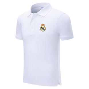 皇马新赛季队服本泽马足球迷服POLO衫短袖T恤男女翻领半袖球衣服