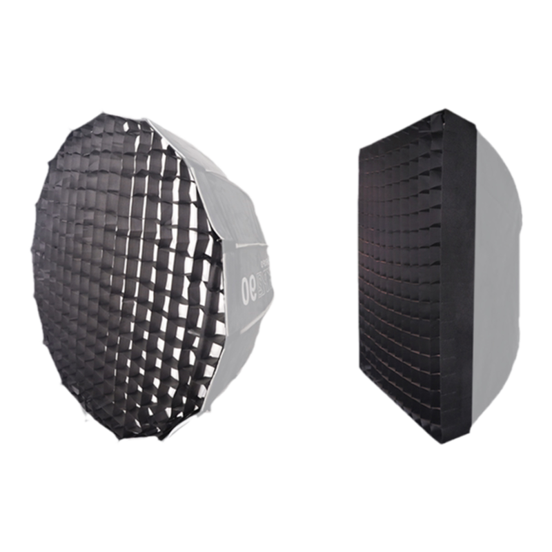 牛津布摄影网格柔光箱蜂巢方形八角长条深口抛物线柔光箱格栅适用于神牛金贝保荣口柔光罩影棚常亮灯柔光器具