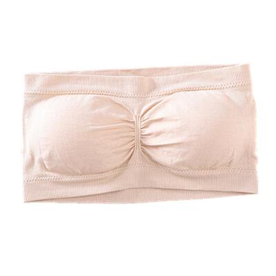 纯色聚拢少女防滑无肩带学生文胸