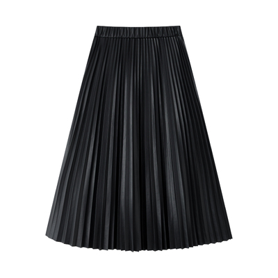 CHICJOJO高级复古百褶皮裙