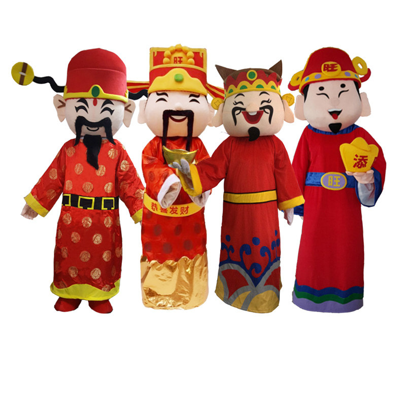 财神爷人偶服装卡通玩偶