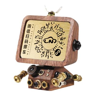 木匀集临时停车牌实木原创