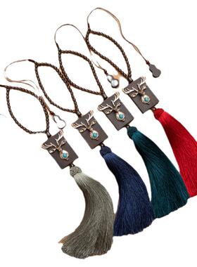 寺庙直邮檀木鹿一路平安汽车挂件