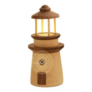 木质夜间小夜灯卧室睡眠灯2025新款氛围感微弱光创意礼物桌面摆件