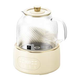 康宁养生壶2025新款炖煮一体多功能家用全玻璃养生恒温烧水花茶壶
