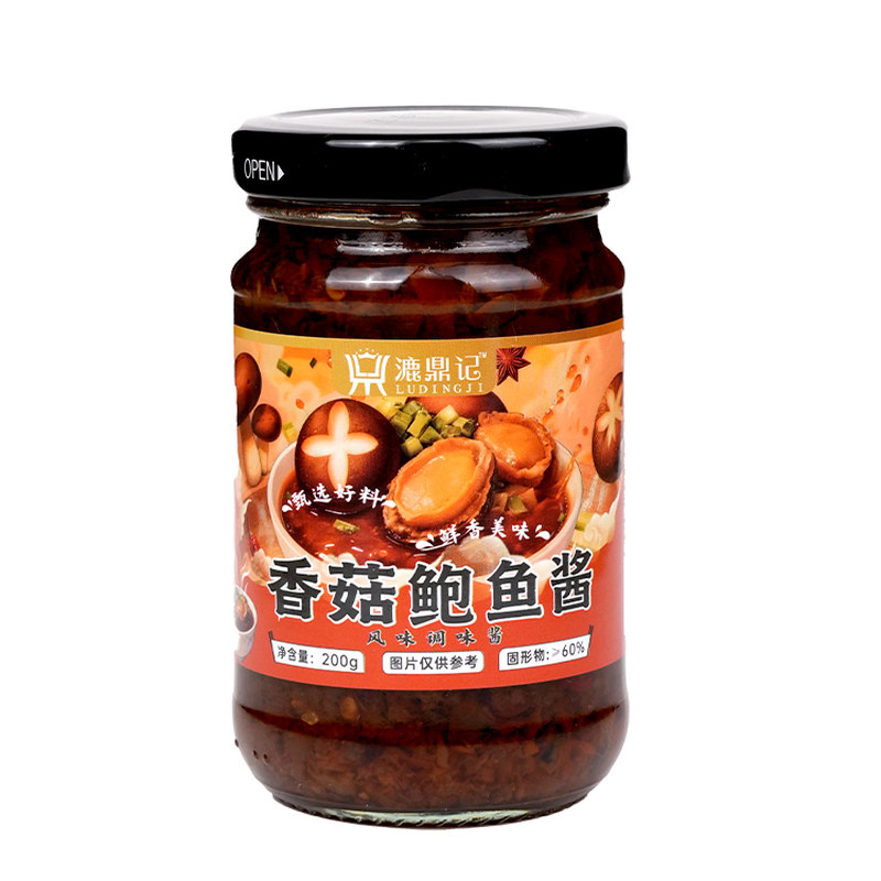 漉鼎记香菇下饭酱鲜香鲍鱼调味酱