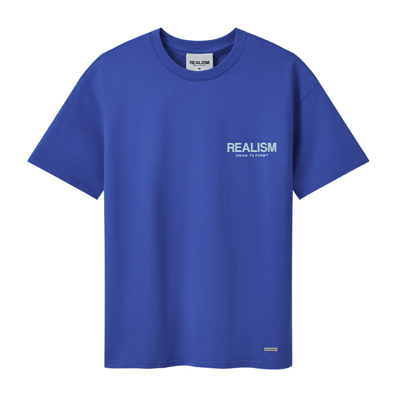 REALISM潮牌短袖重磅纯棉T恤男女