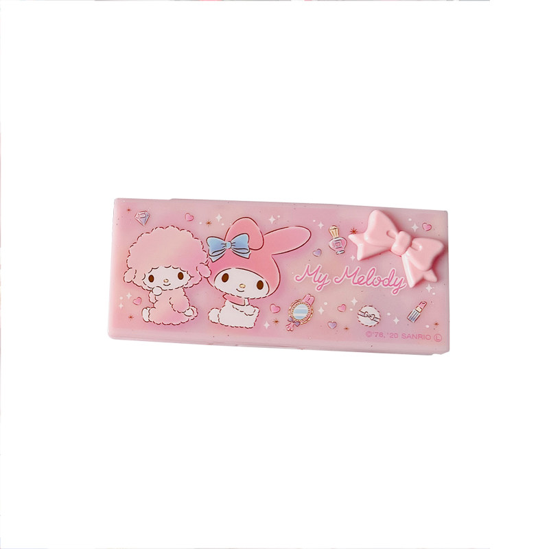 正版三丽鸥盒子HelloKitty凯蒂猫美乐蒂牙签线便携收纳盒小棉签盒