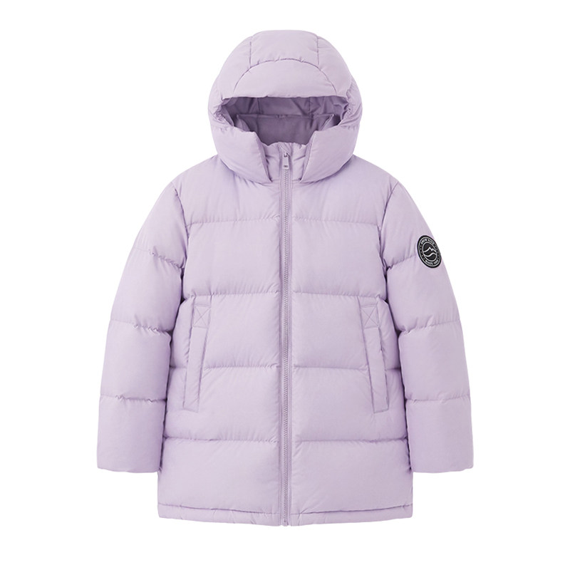 雪中飞儿童面包羽绒服连帽加厚冬