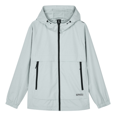 Skechers斯凯奇女款舒适简约百搭梭织连帽外套 L324M004-00KB