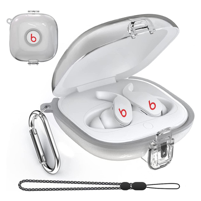 适用于魔音Beats Fit Pro耳机保护套开关卡扣挂绳tpu壳防摔不贴胶全包耳机套防摔锁扣开关纯色