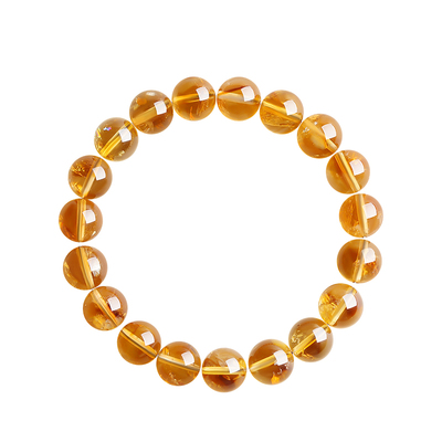 天然黄水晶招财转运手串