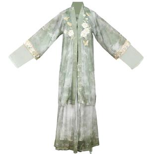 兮织锦原创青柠宋制汉服女改良通勤穿着上班的2024新款女款夏季轻