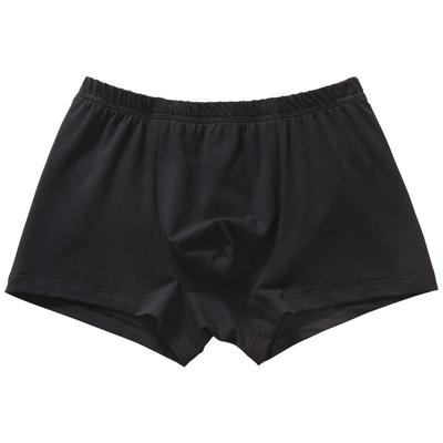 3件 Monucc男士内裤纯棉平角裤男宽松简约纯色四角裤衩大码短裤头