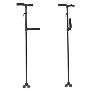 老年拐杖老人盲人手杖防滑头轻便四脚拐棍折叠手术恢复