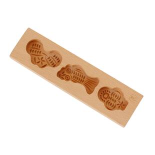 木忆木质模具七夕巧果饽花儿童卡通南瓜饼干糕点馒头烘焙清明果