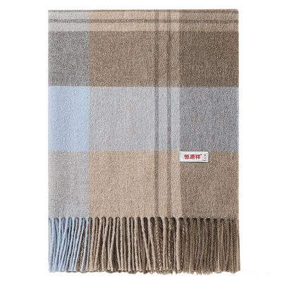 恒源祥冬季送人羊毛围巾生日礼物