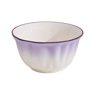 法式轻奢高级感陶瓷碗釉下彩米饭碗家用漂亮饭碗盘子碗碟餐具套装