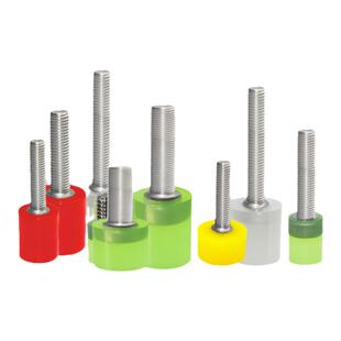 304不锈钢限位包胶国标螺丝M8 M10抗压耐磨减震防撞聚氨酯螺栓M16