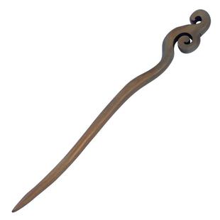 绿檀木玄学发簪新中式女木质木簪盘发上班族日常通勤发钗簪子zhan