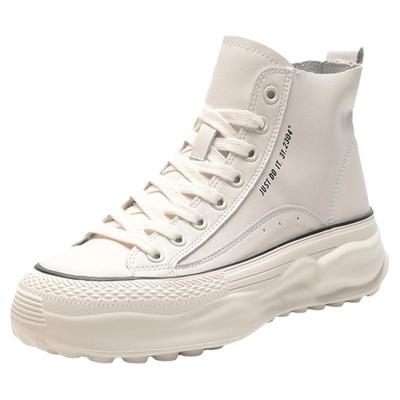 高帮板鞋头层牛皮透气@送运费险