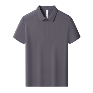 凉感透气速干POLO衫定制工作服定制翻领T恤印字logo高端团体工衣