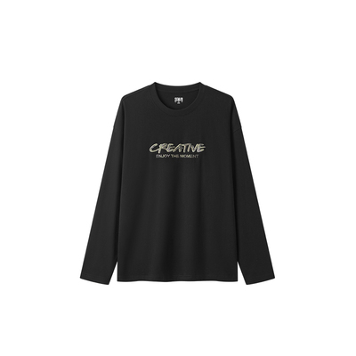 森马打底内搭情侣印花长袖T恤男