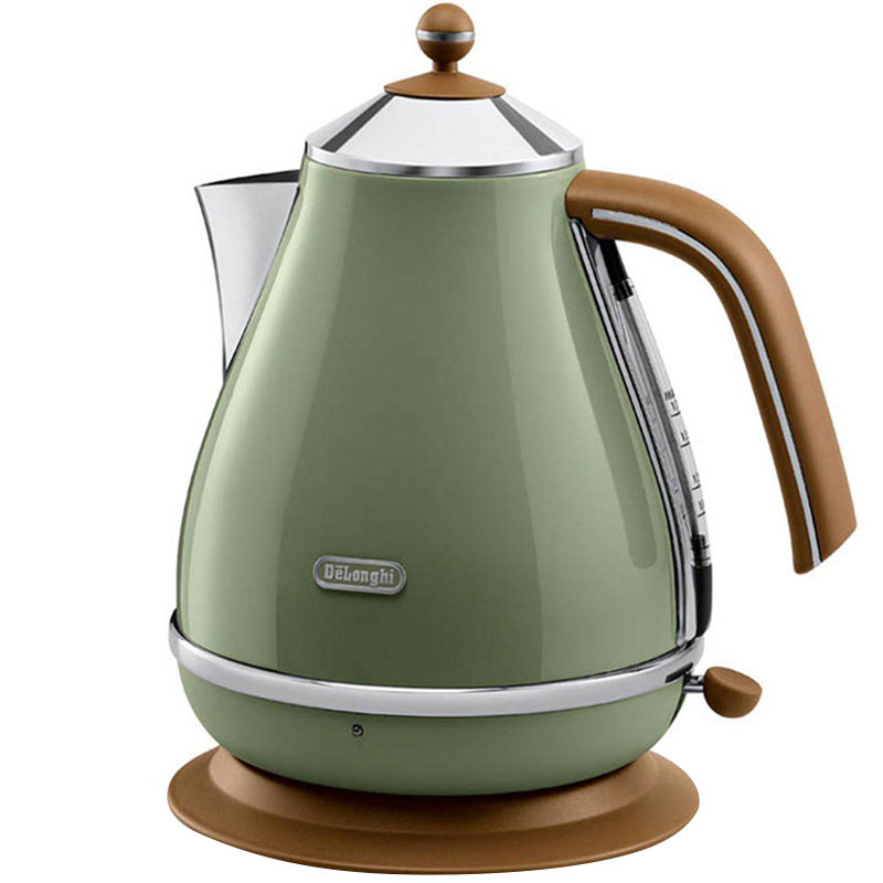 Delonghi/德龙 KBO2001复古304不锈钢1.7L大容量电热水壶烧水壶