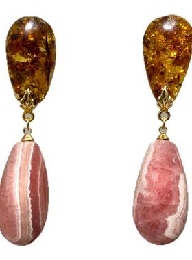 二梦三青【撒野】天然保山南红项链女气质感小众设计中古复古中式