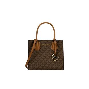 【自营】Michael Kors香港直邮 PVC老花配皮女士手提斜挎包手提包