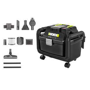 威克士20V锂电无刷工业吸尘器WU037无线大功率大吸力干湿吹吸两用