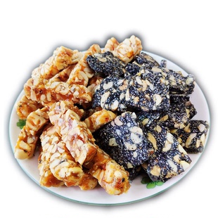 花生芝麻糖2斤包邮 浙江台州临海传统年货炒米糖手工古法老式特产