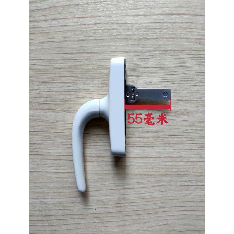 亚尔断桥铝55型材老式外开传动执手外悬窗通用型铝门窗拉手把手